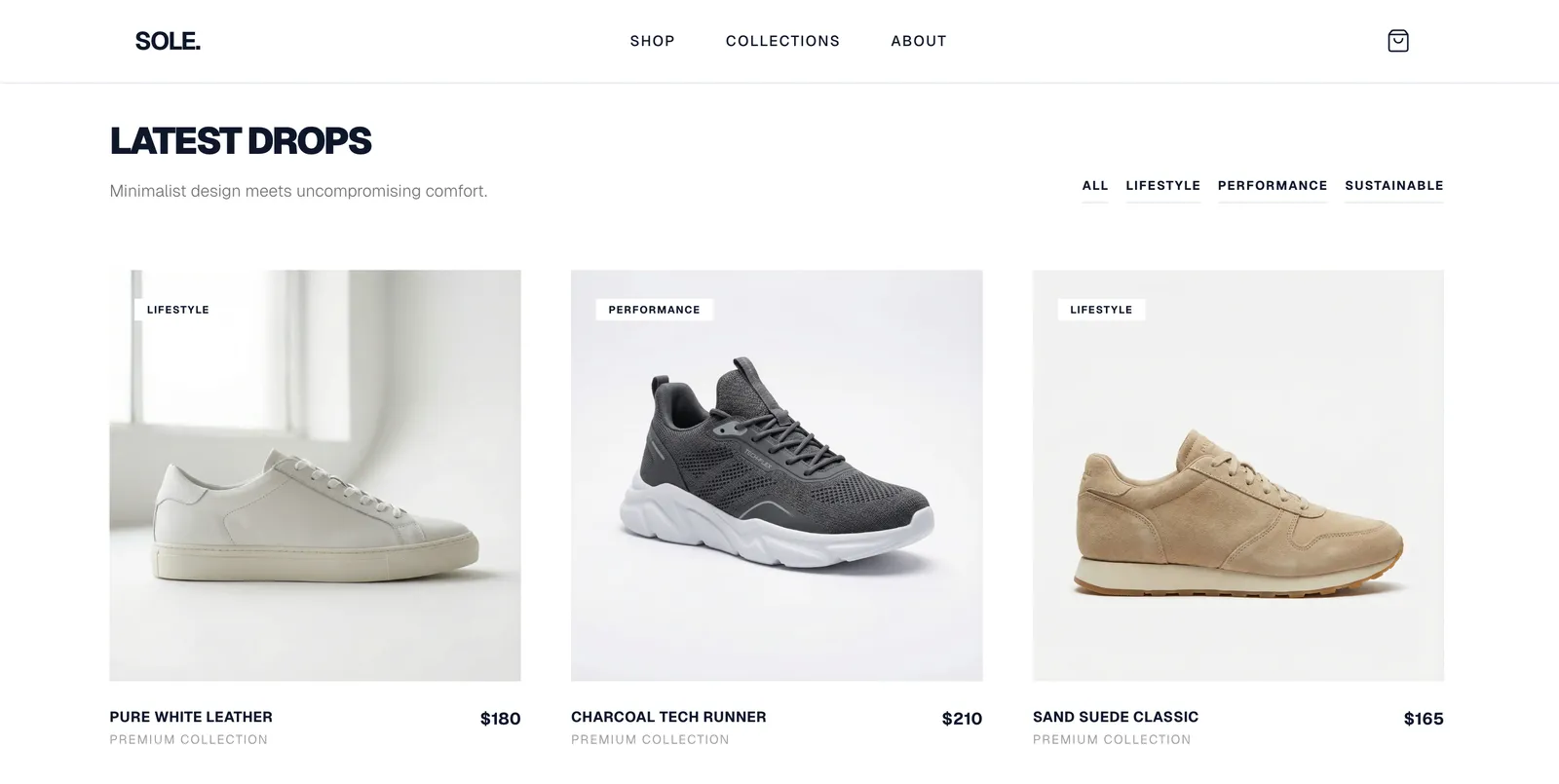 An online store built with Looops