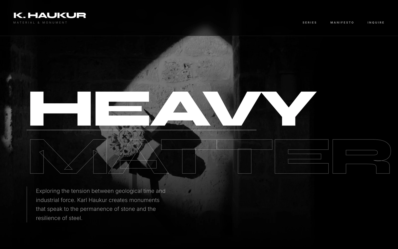 Sculptor Website Template preview