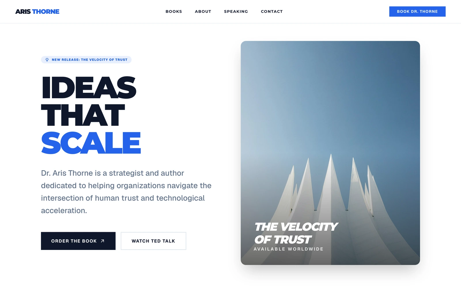 Nonfiction Author Website Template preview
