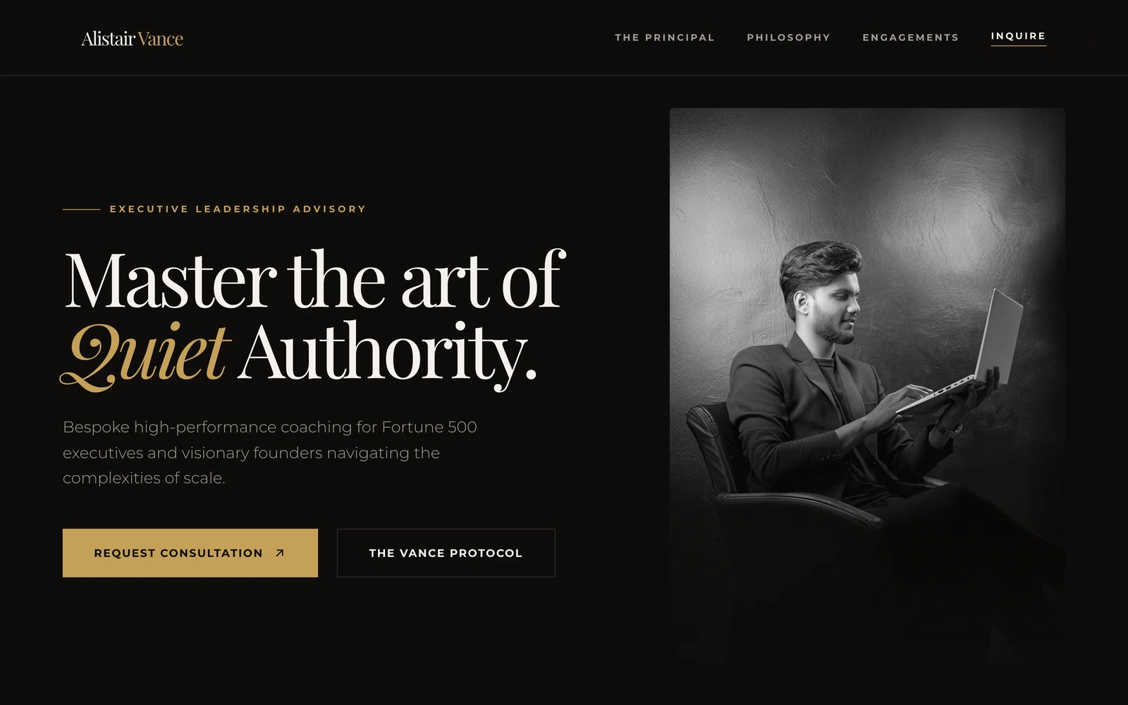 Executive Coaching Website Template preview