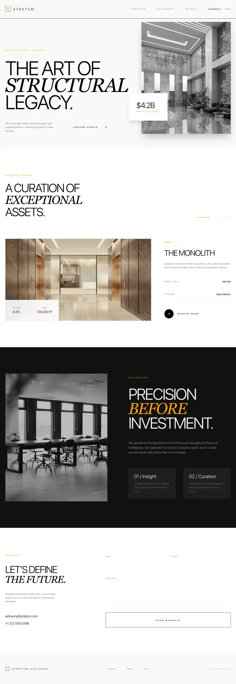 Commercial Real Estate Website Builder, built with Looops