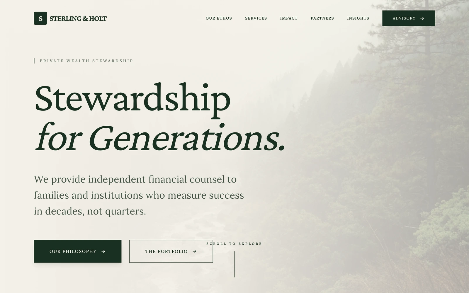 Financial Advisor Website Template preview