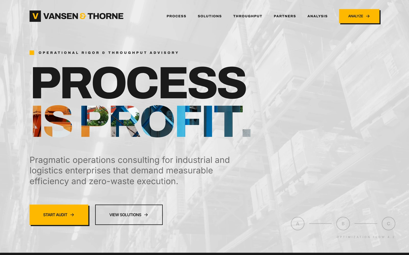 Operations Consulting Website Template preview