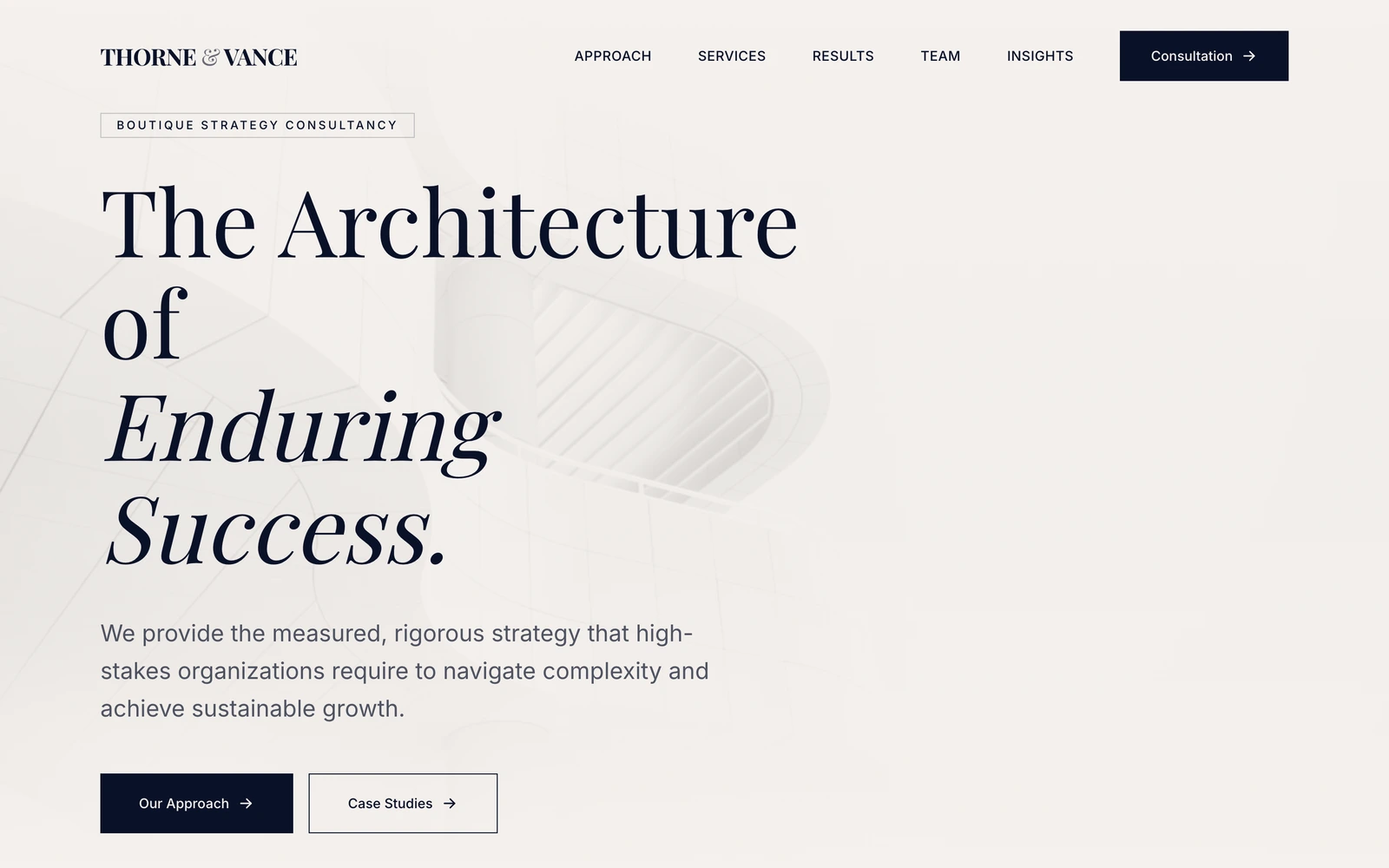 Strategy Consulting Website Template preview