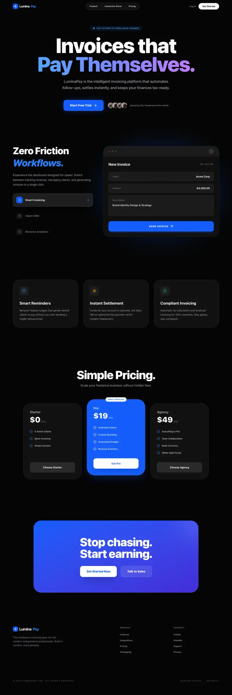 App Landing Page Builder, built with Looops