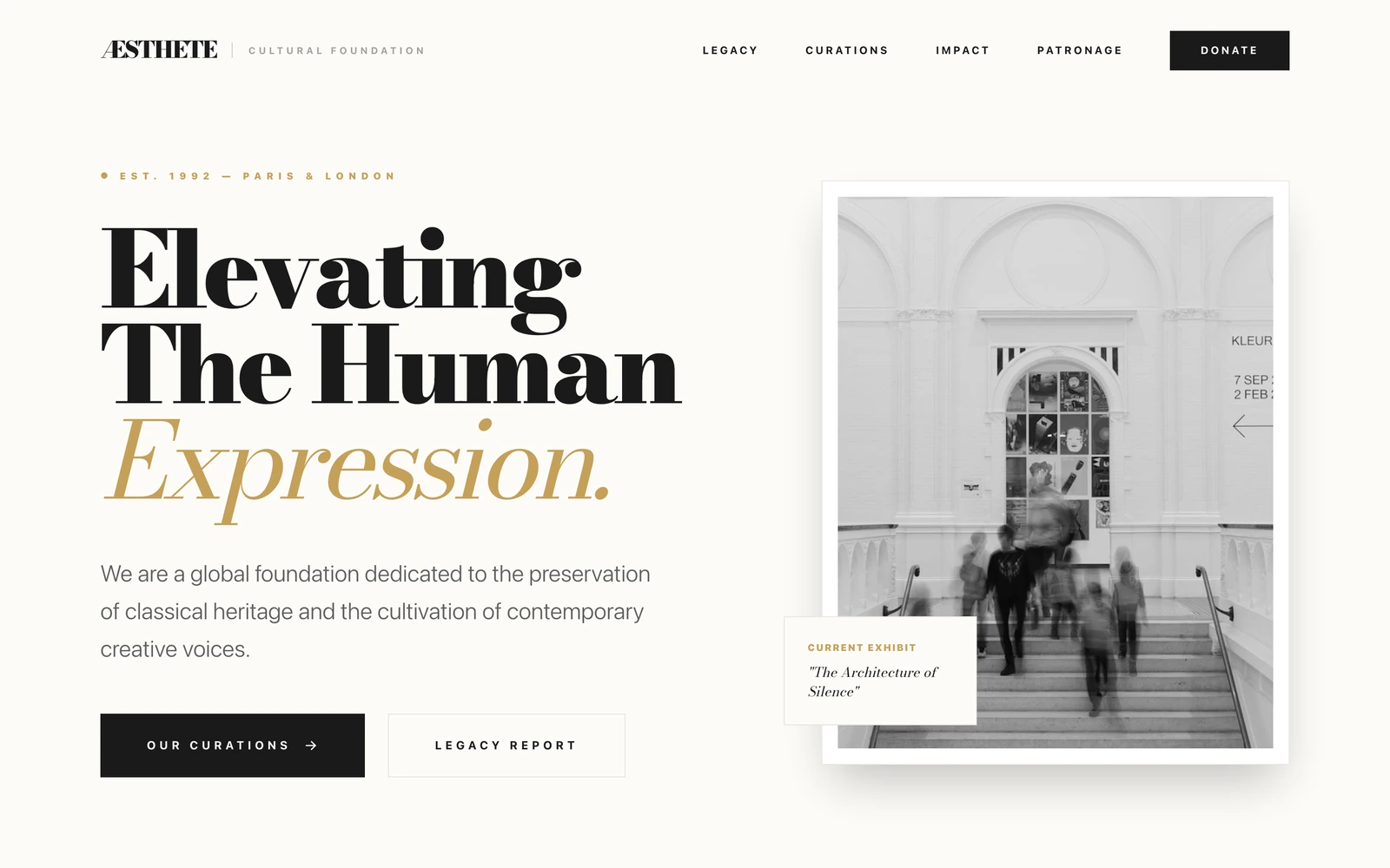 Arts Foundation Website Template preview