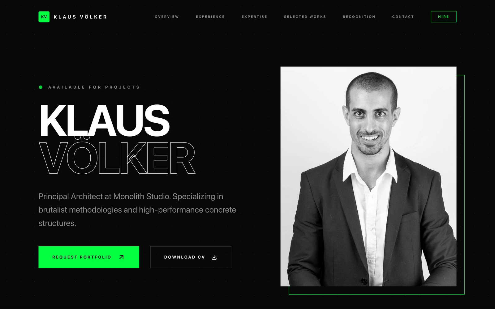 Resume Website Template preview