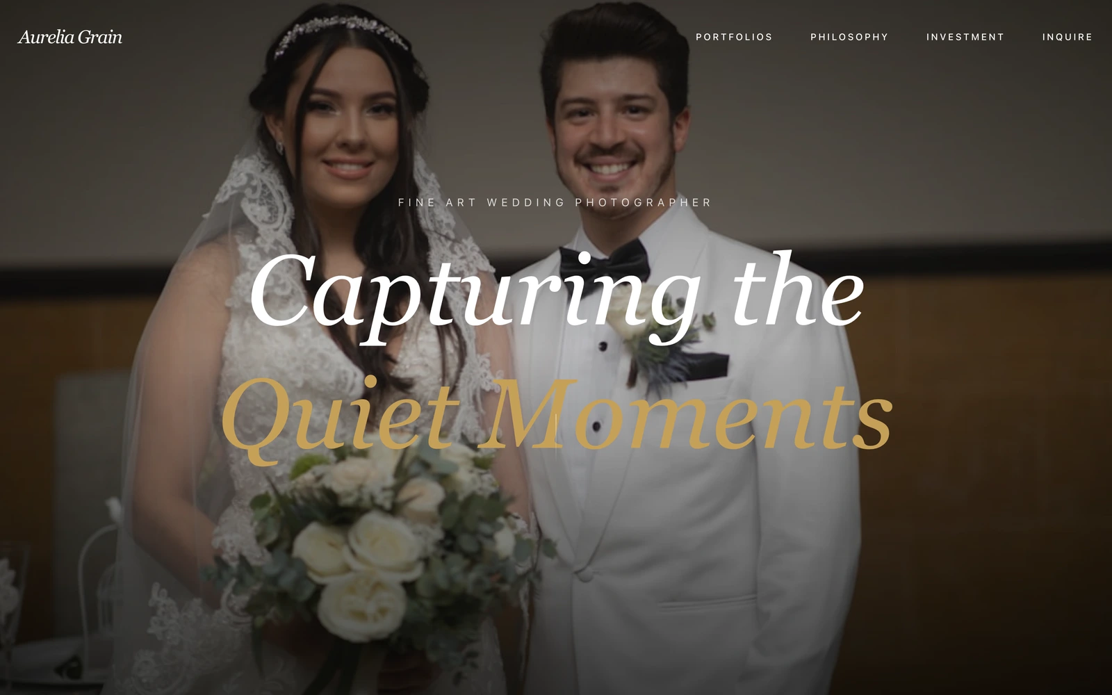 Wedding Photographer Website Template preview