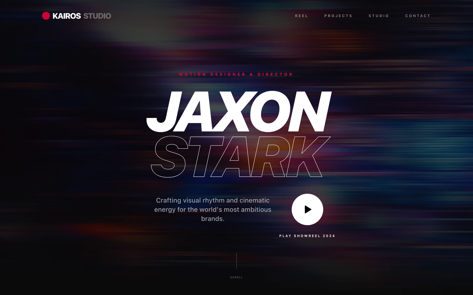Motion Designer Portfolio Website Template preview