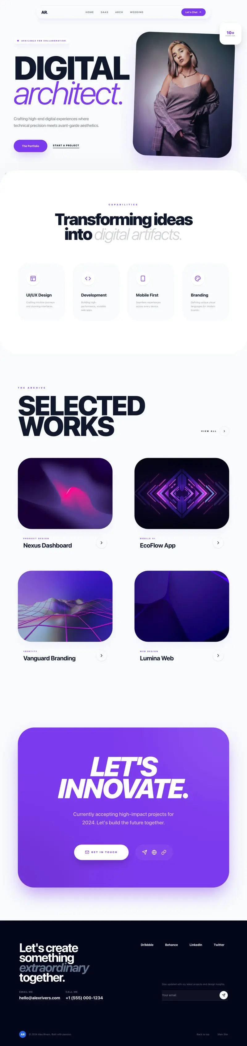 Portfolio Website Builder, built with Looops