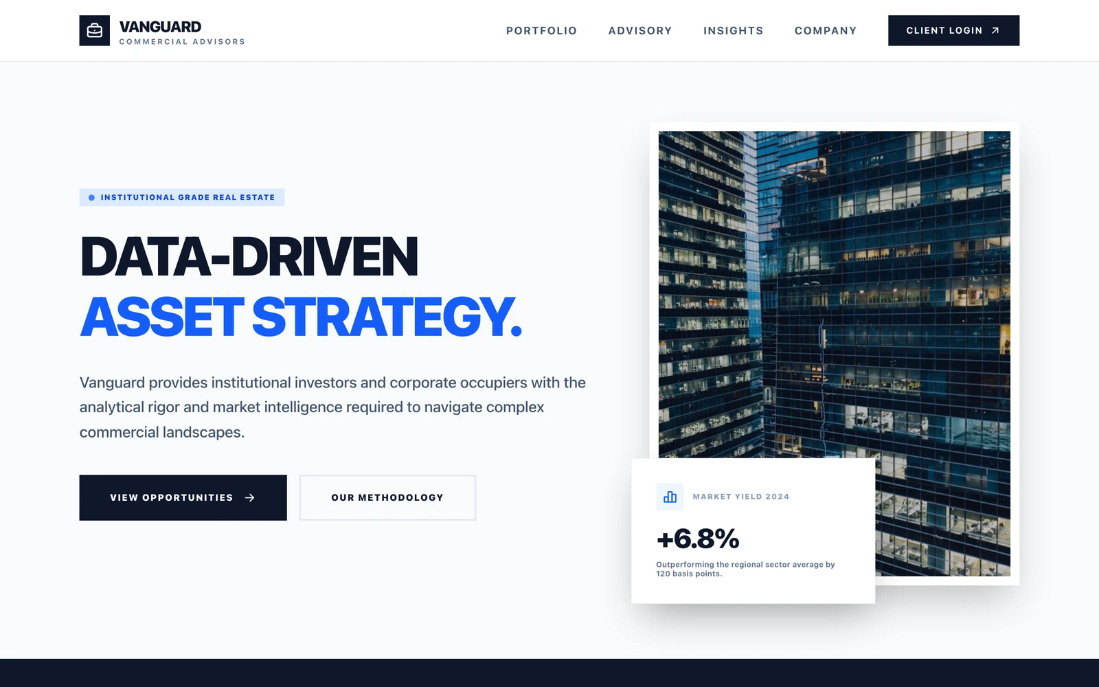 Commercial Real Estate Website Template preview