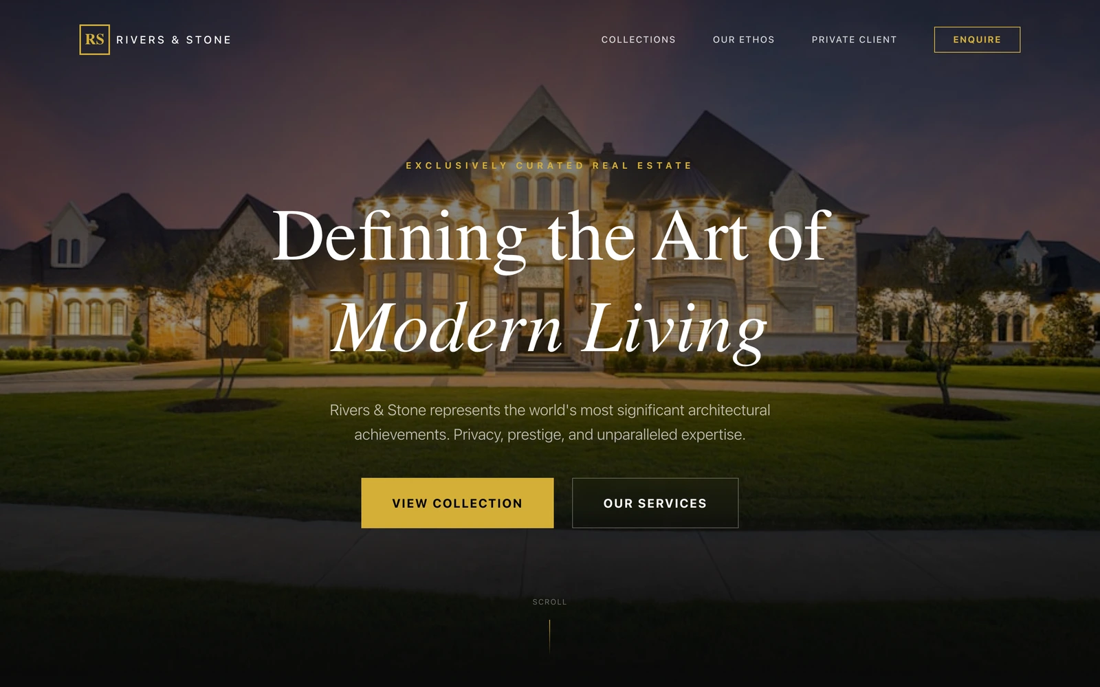 Luxury Real Estate Website Template preview