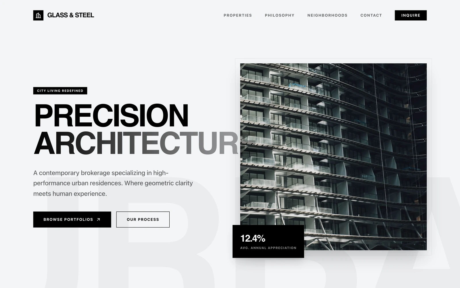 Modern Real Estate Website Template preview