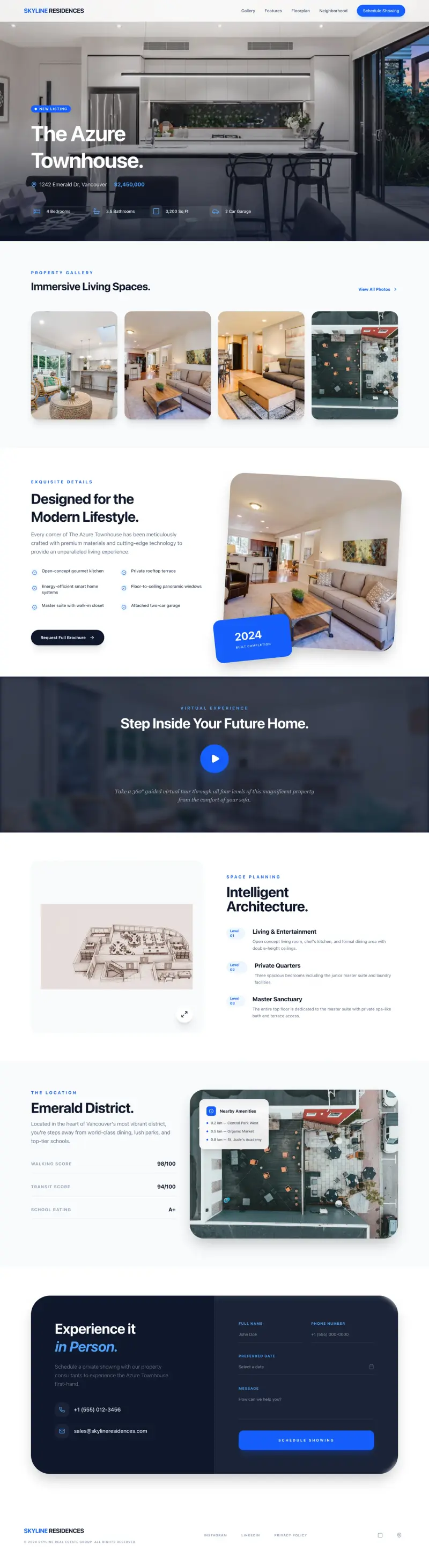 Real Estate Landing Page Builder, built with Looops