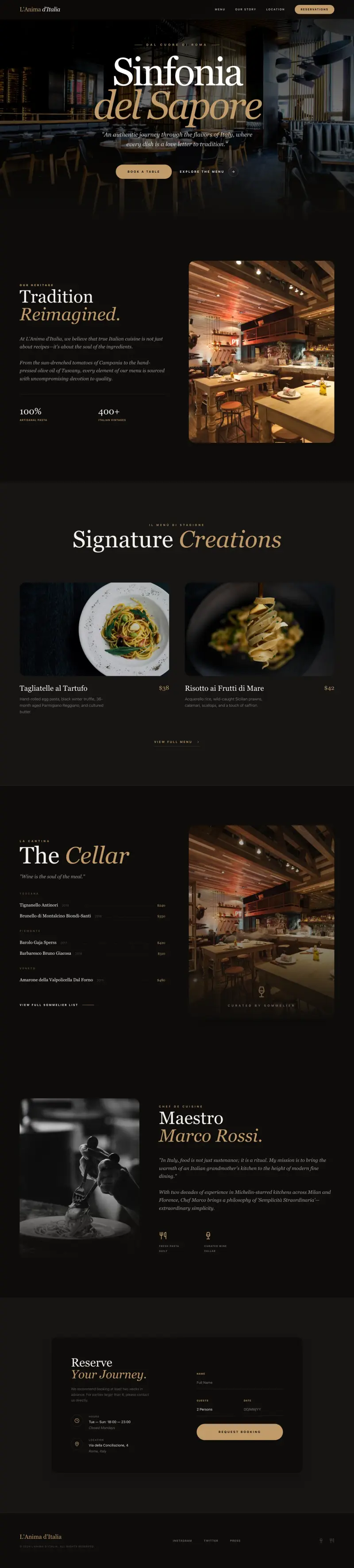 Restaurant Website Builder, built with Looops
