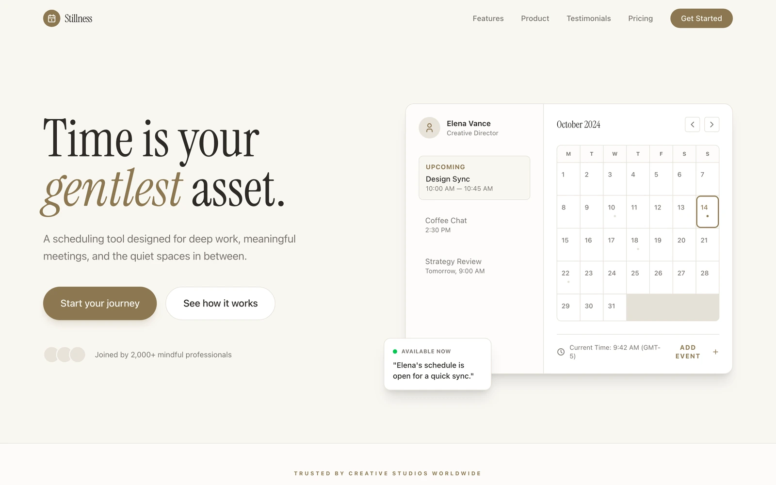 Scheduling App Website Template preview