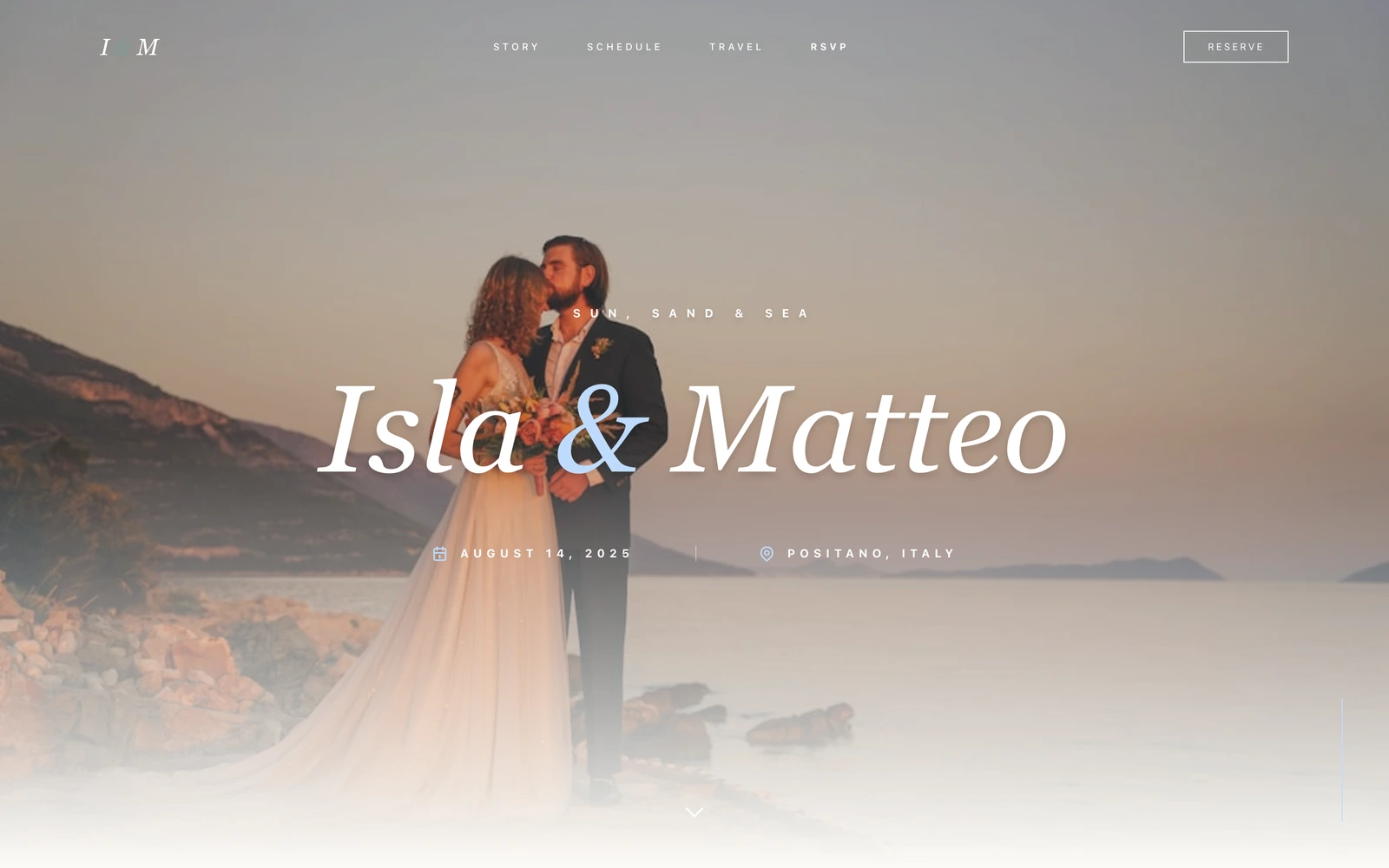 Destination / beach website template