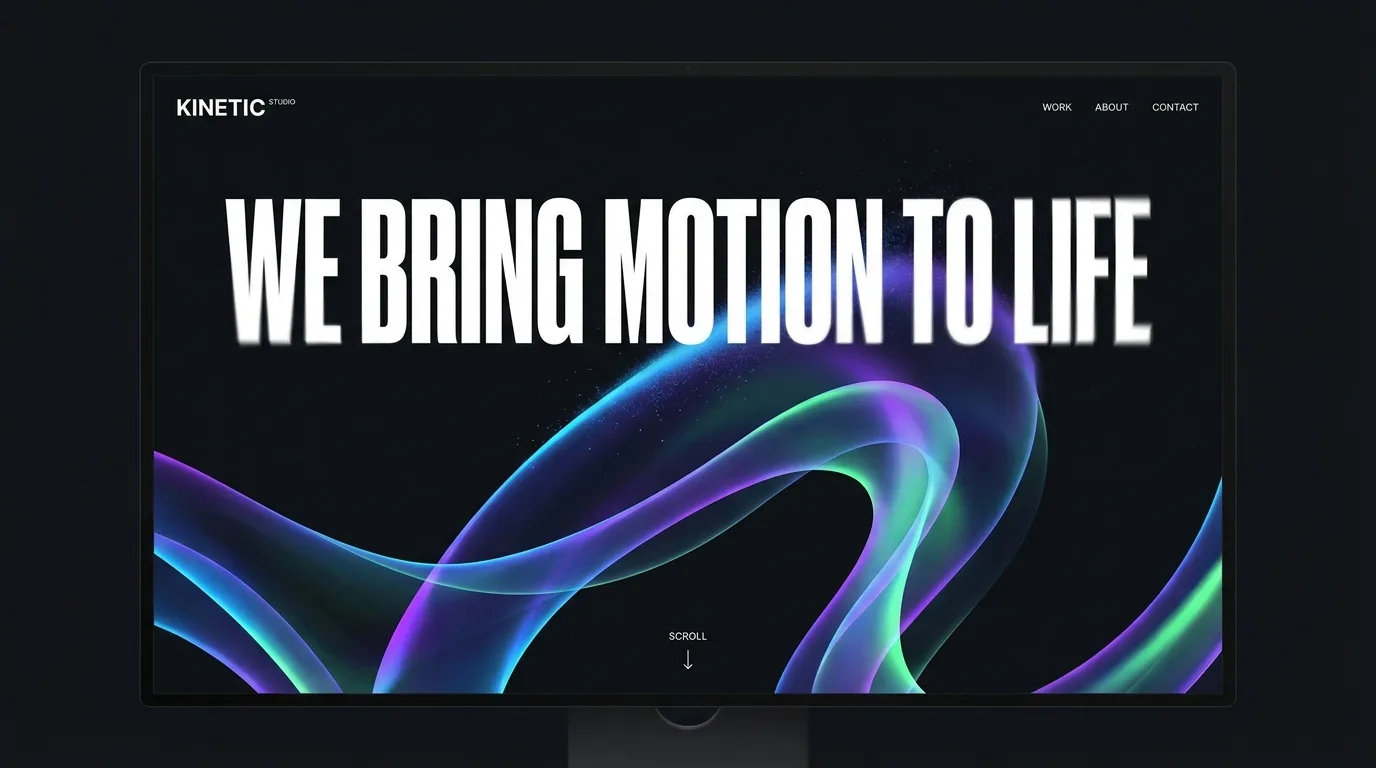 A motion-forward studio website built with Looops